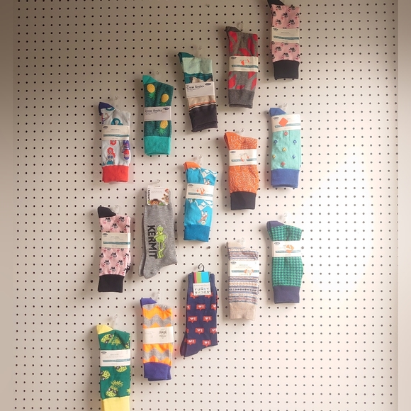 Multi-colored Crew Socks - Choose 3 Pairs You Like - Picture 11 of 11